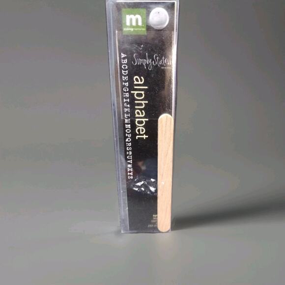 Making Memories Simply Stated Alphabet Rub-On Letters 252 Characters Scrapbook - Picture 1 of 3